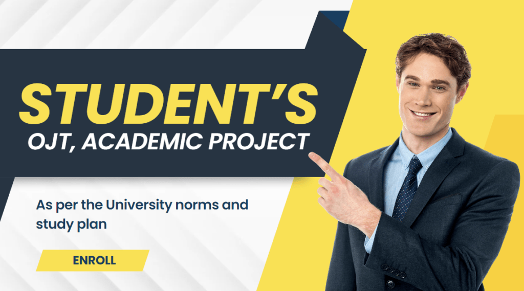 OJT on the job training and academic project