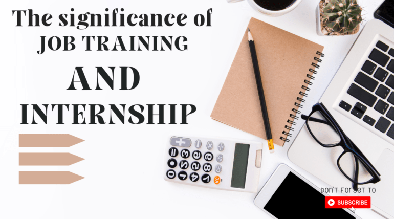The significance of job training and internships for recently graduated individuals.