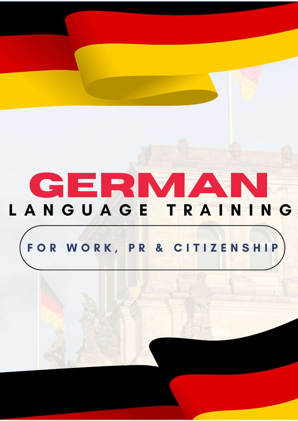 German language studies training for permanent residency citizenship and job work in germany